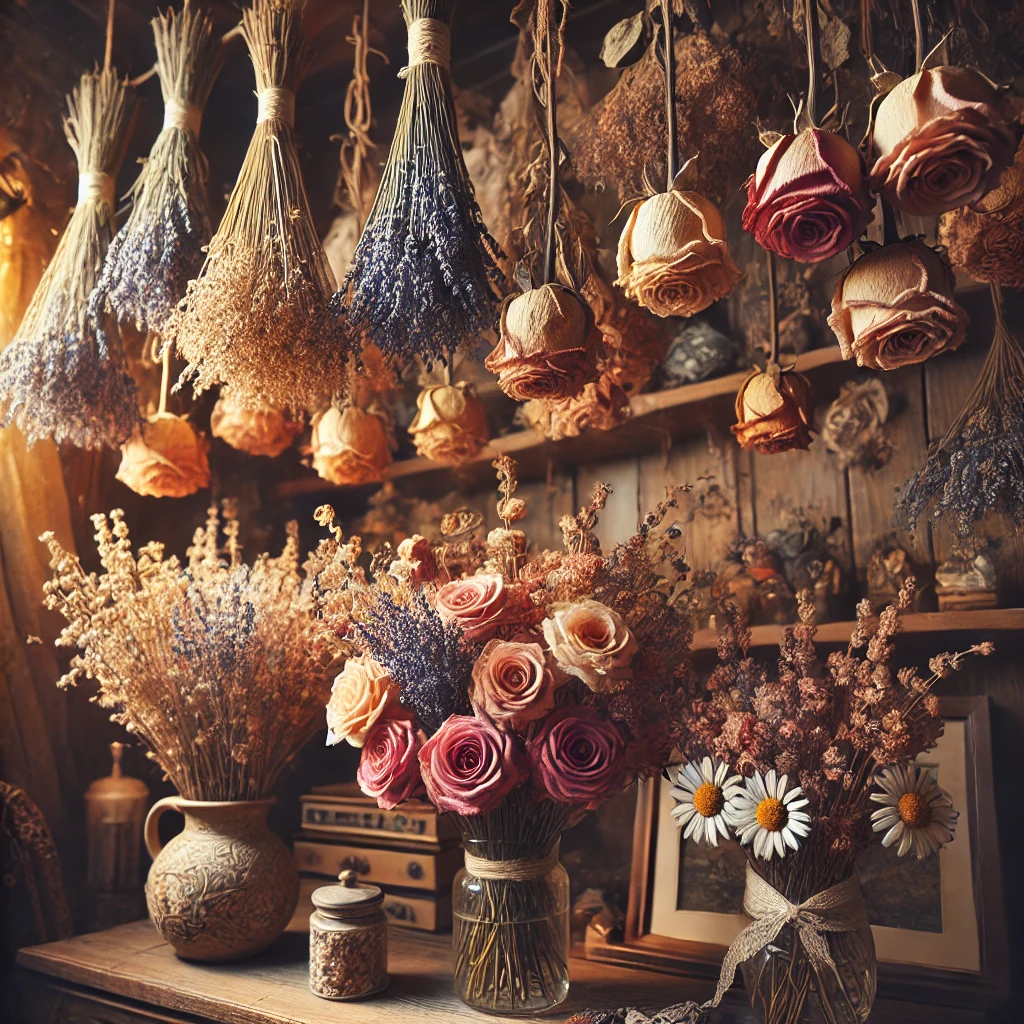 how do you dry flowers