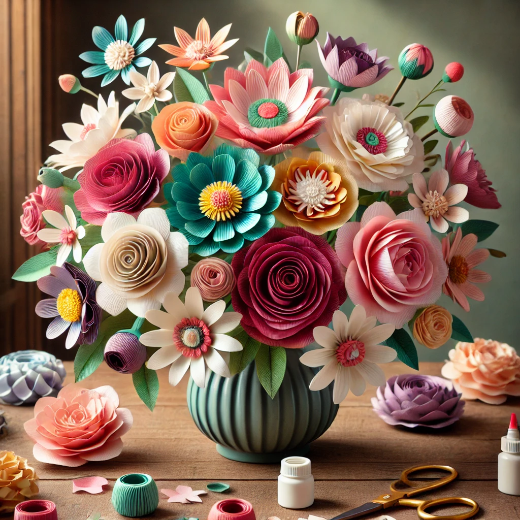 how do you make paper flowers