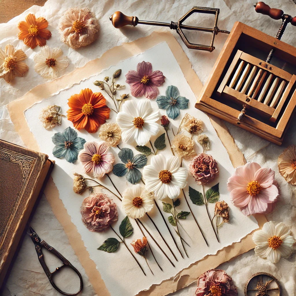 how do you press flowers