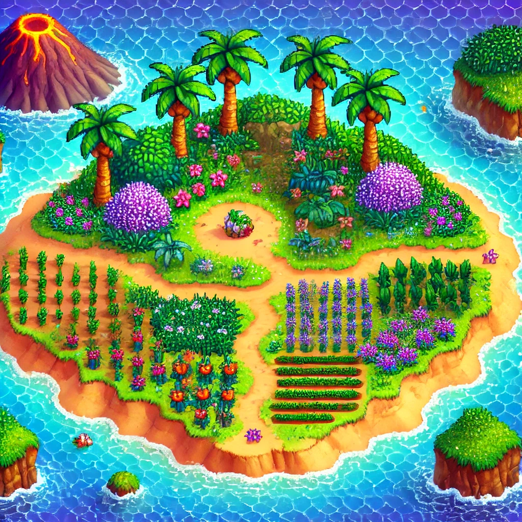 how many purple flowers are on ginger island