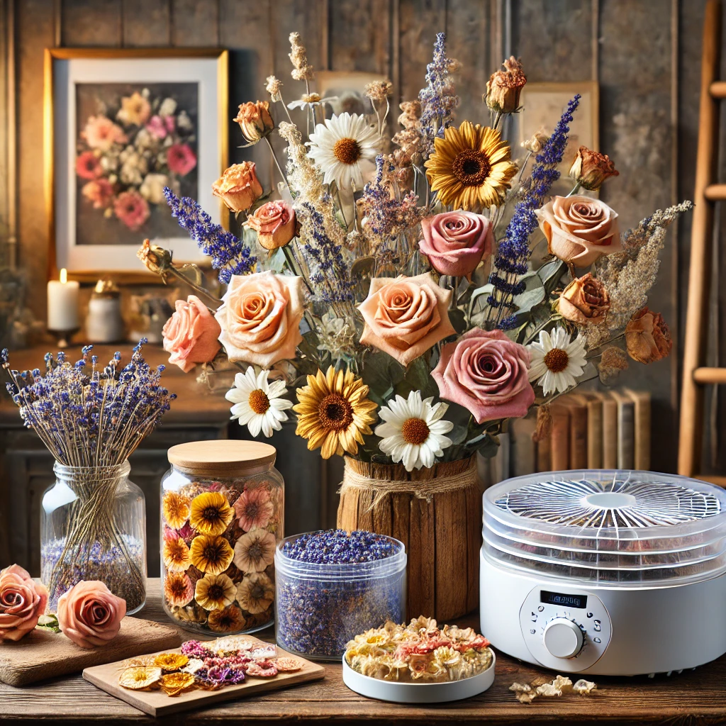 how to dehydrate flowers