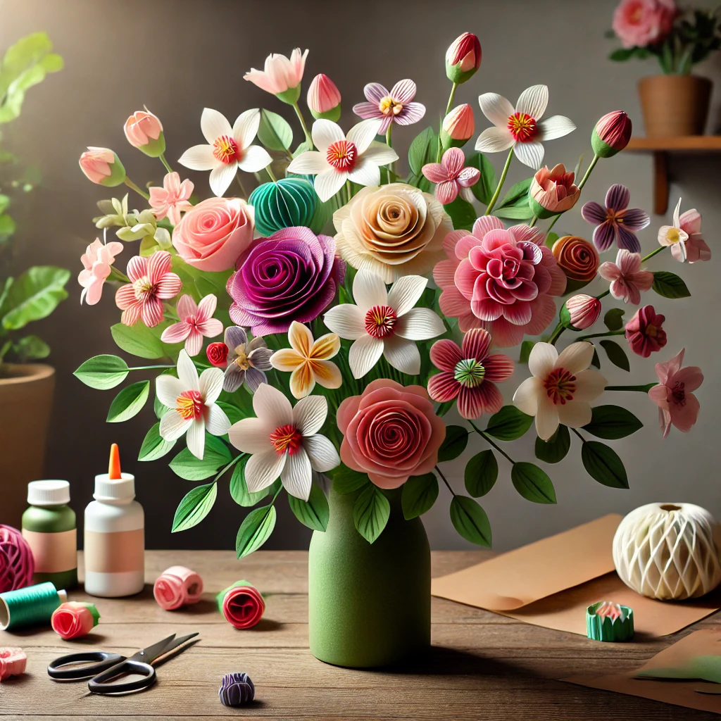 how to do paper flowers