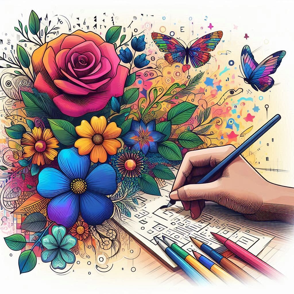 how to draw flowers step by step