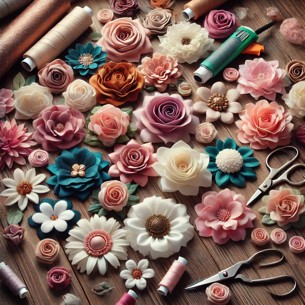 how to make fabric flowers