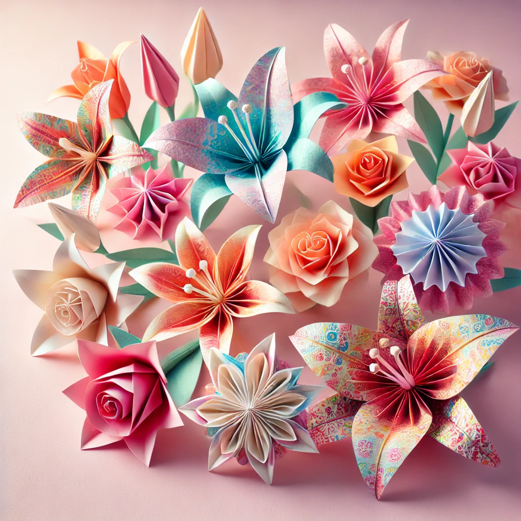 how to make origami flowers