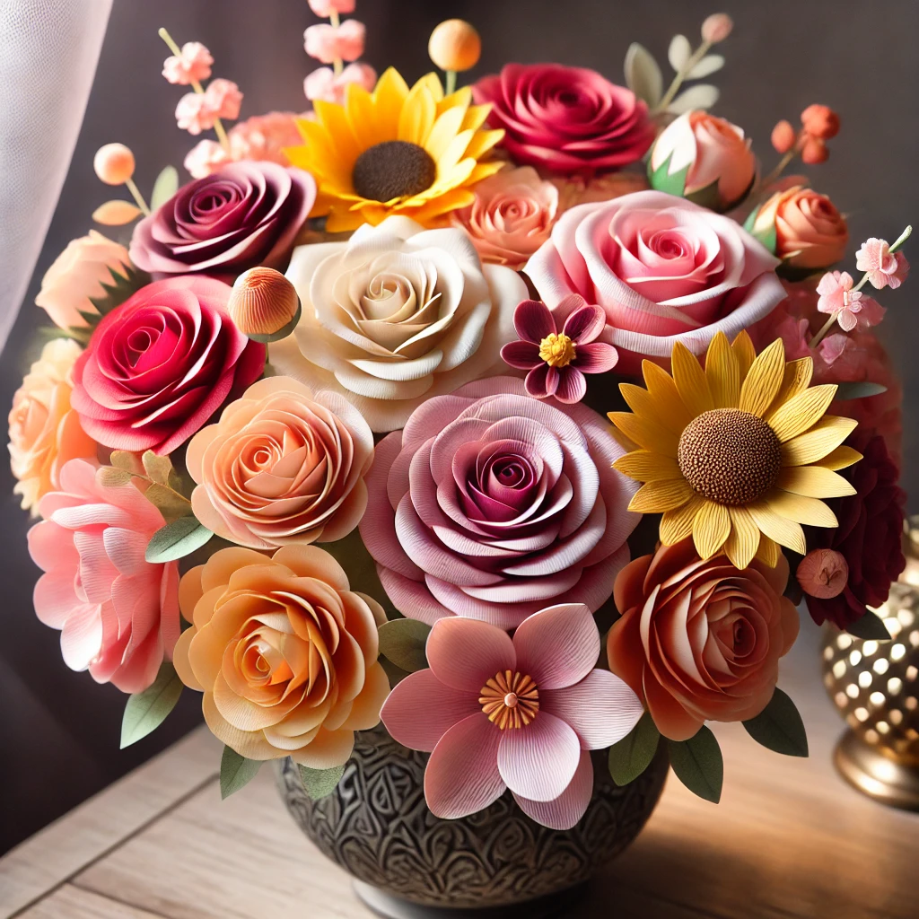 how to make paper flowers