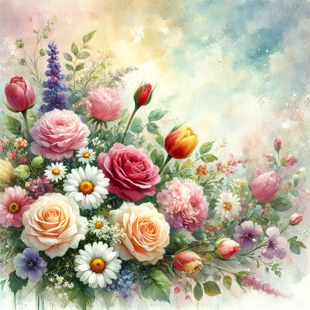 how to paint flowers