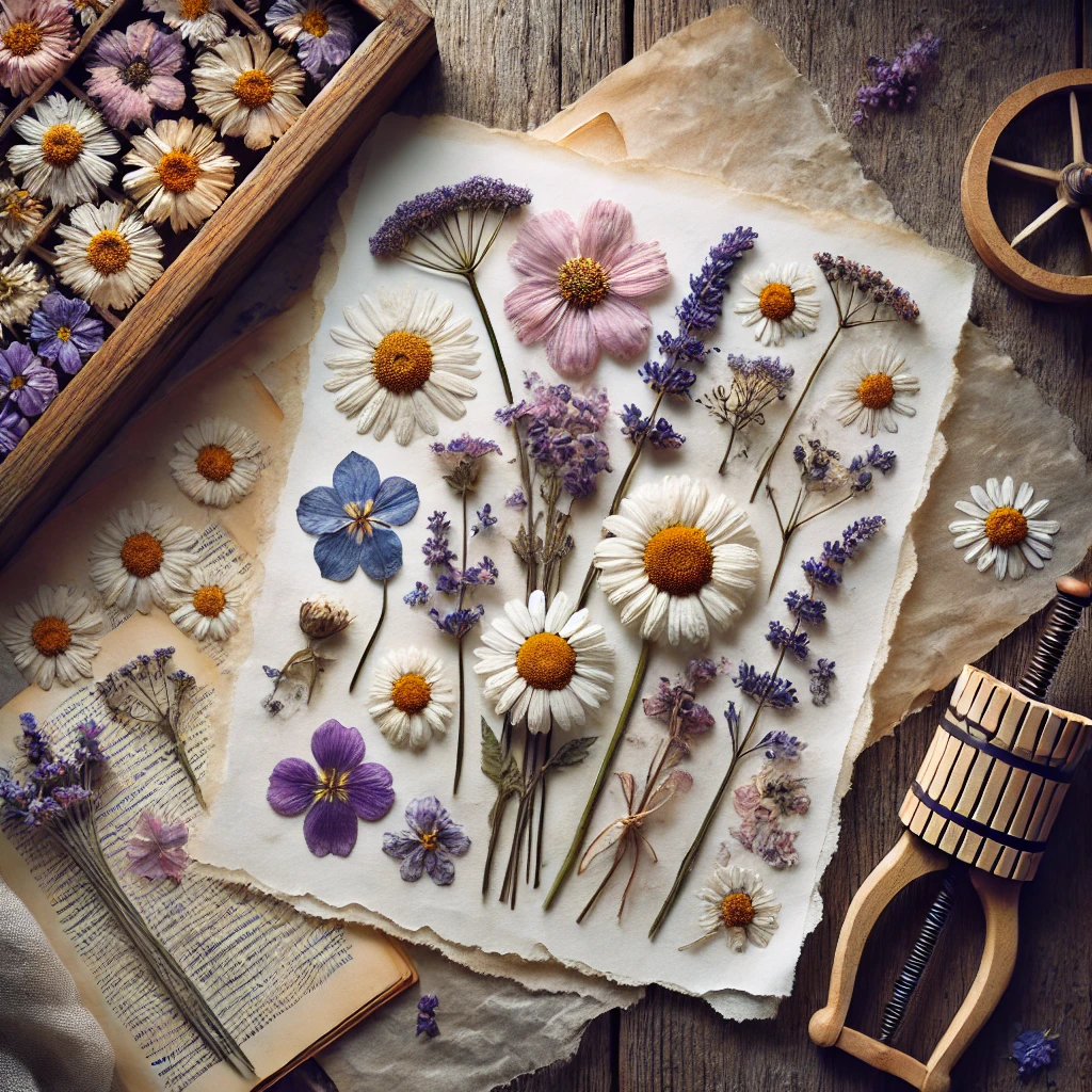 how to press flowers