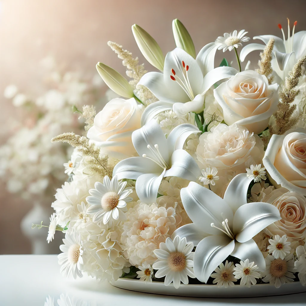 what do white flowers mean