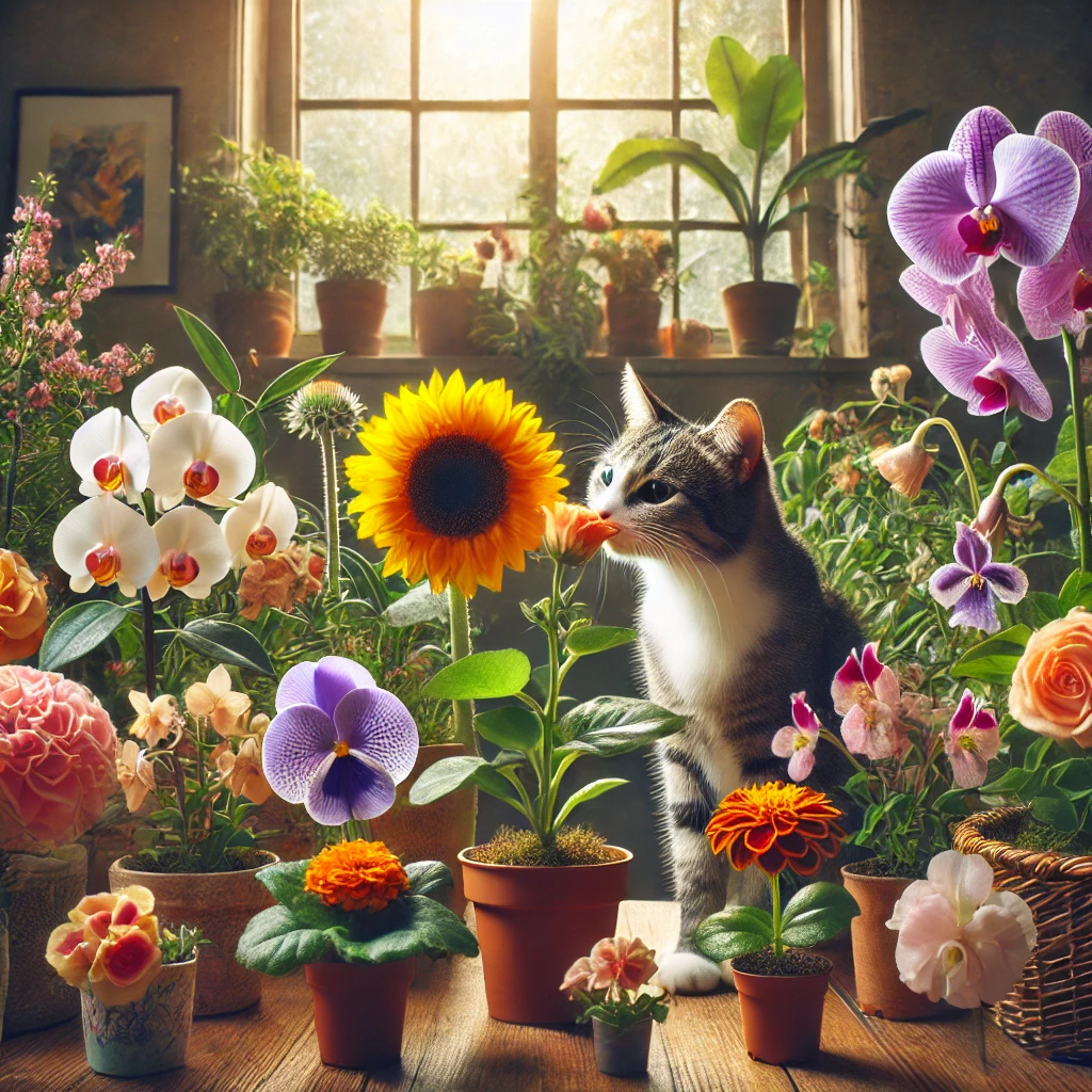 what flowers are safe for cats