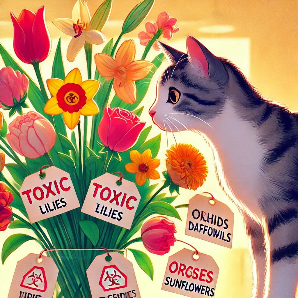 what flowers are toxic to cats