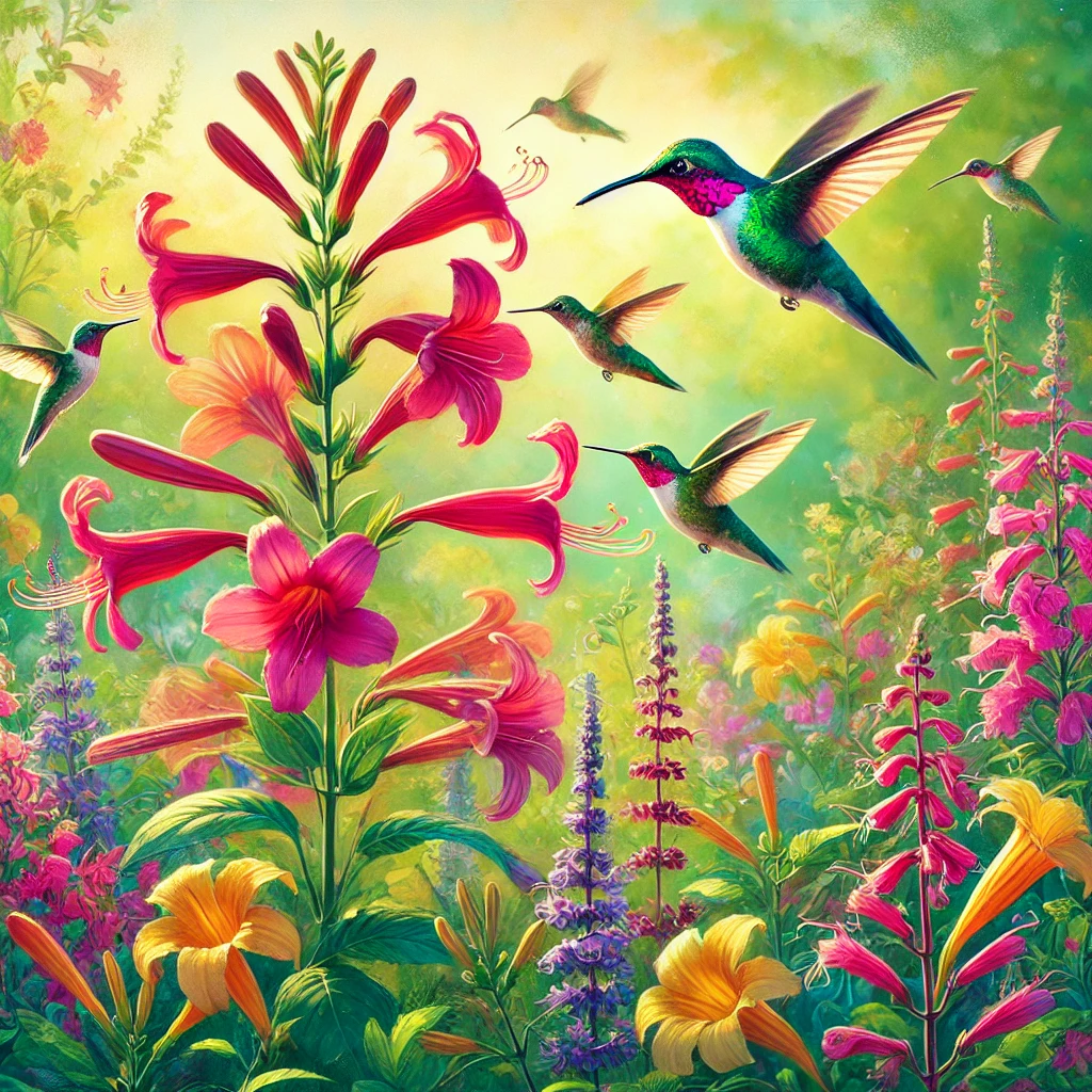 what flowers do hummingbirds like