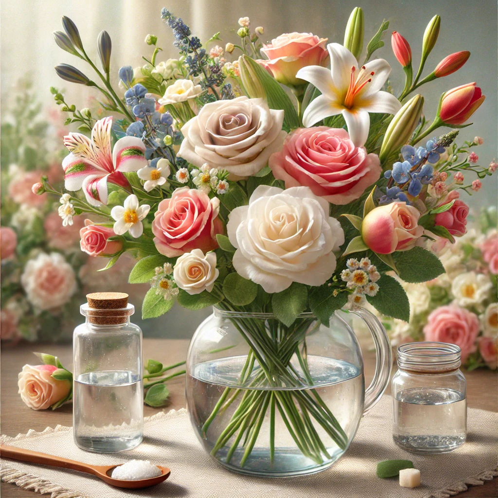 what to put in water to keep flowers fresh