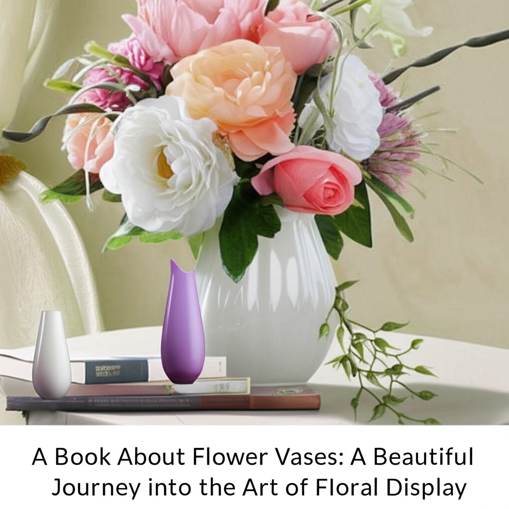 a book about flowers vase