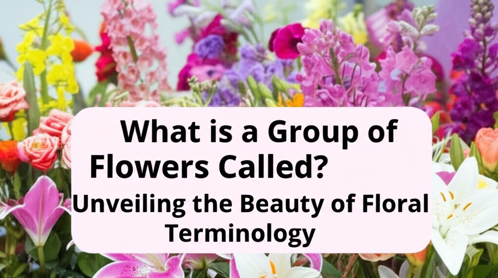 a group of flowers is called