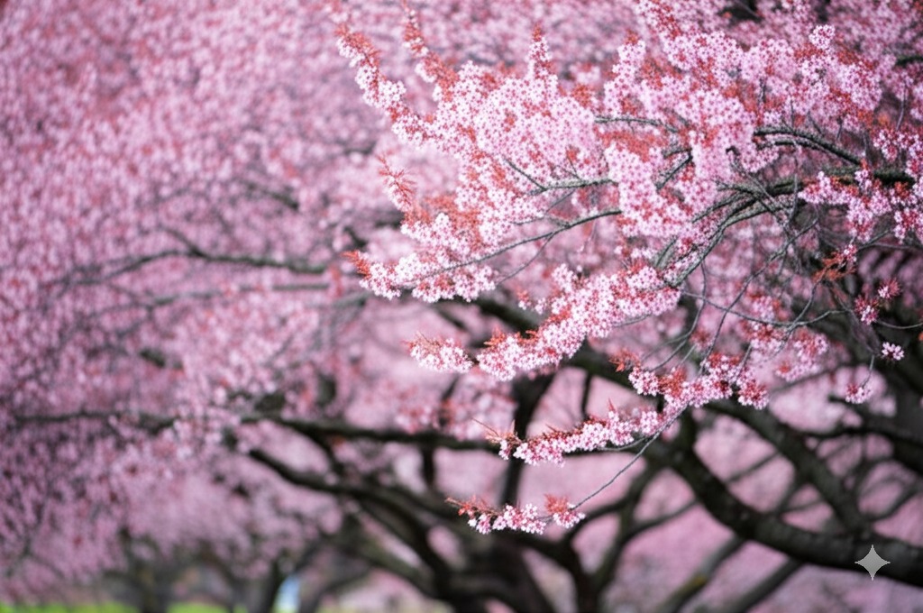 a tree with pink flowers