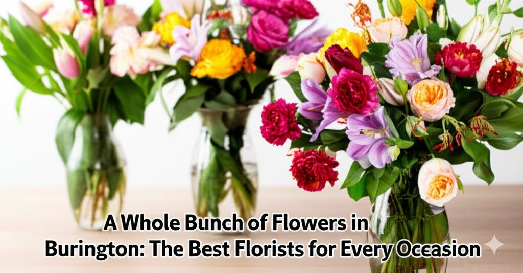 a whole bunch of flowers burlington