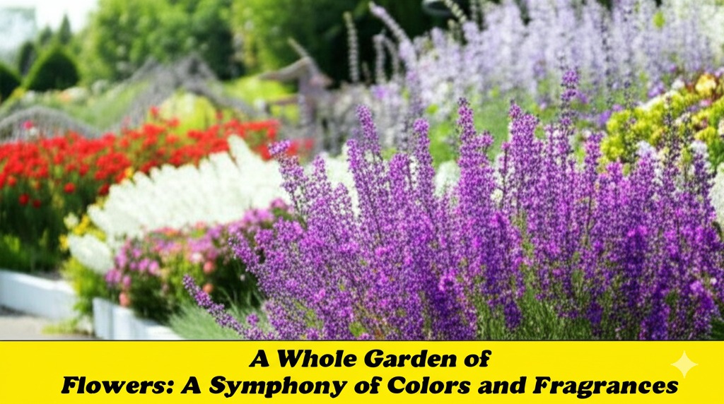 a whole garden of flowers