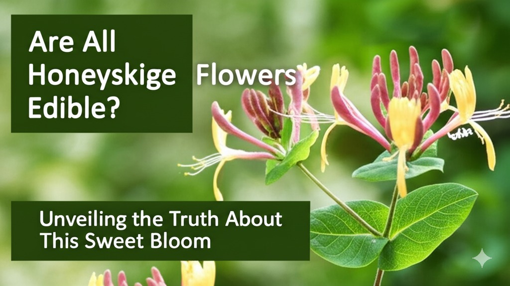 are all honeysuckle flowers edible