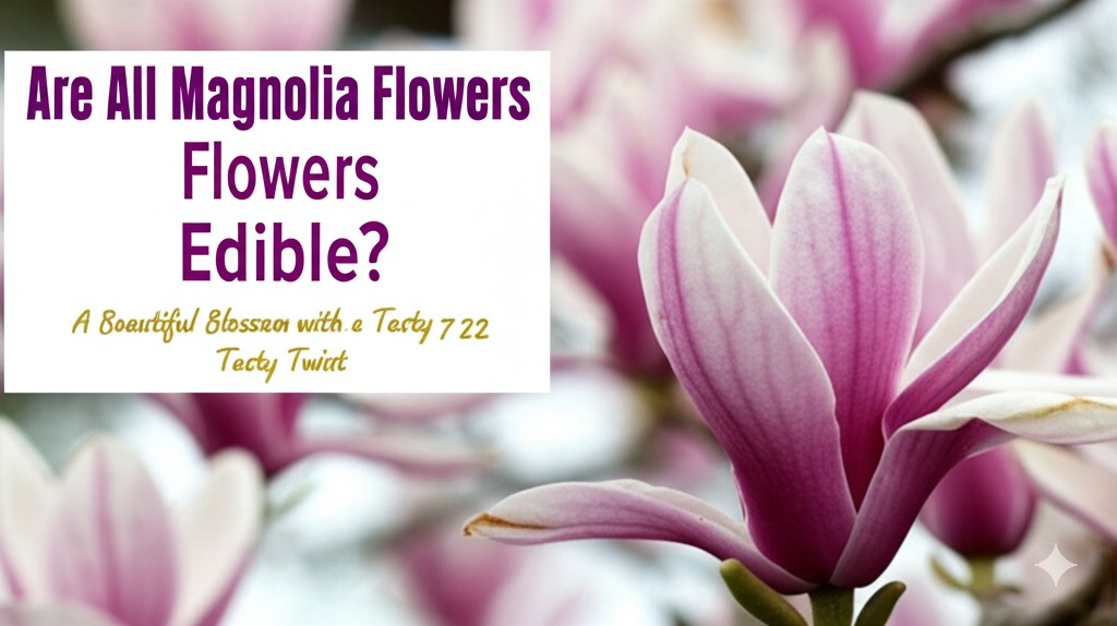 are all magnolia flowers edible