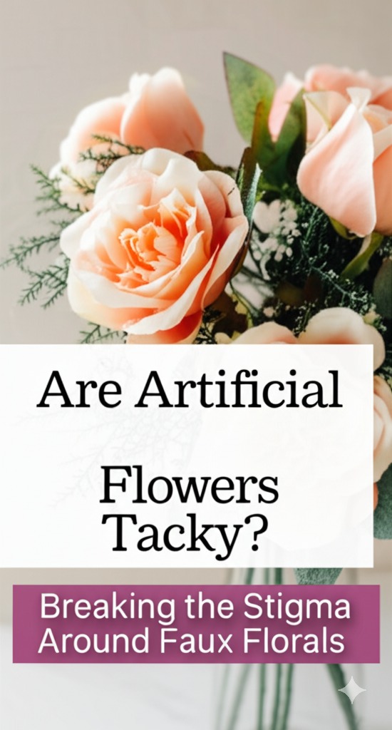 are artificial flowers tacky