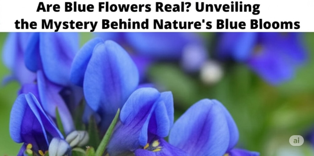 are blue flowers real
